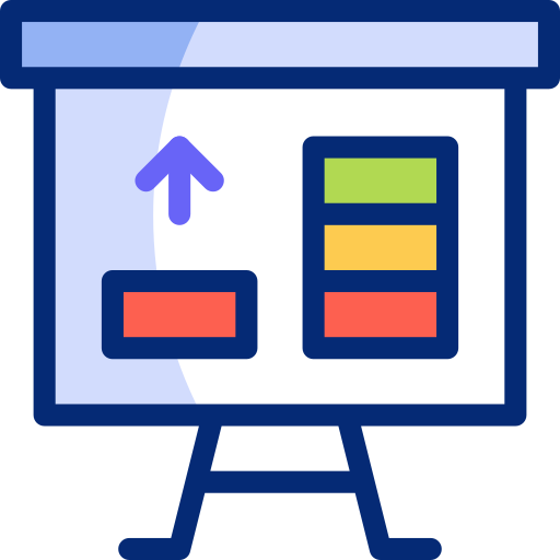 Presentation Basic Accent Lineal Color icon