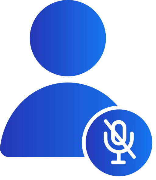 mikrofon aus Generic gradient fill icon