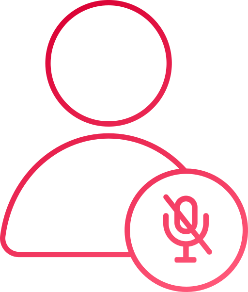 mikrofon aus Generic gradient outline icon