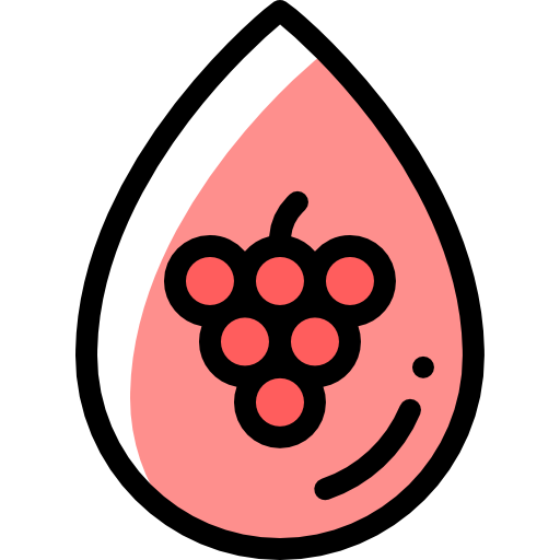 포도주 Detailed Rounded Color Omission icon
