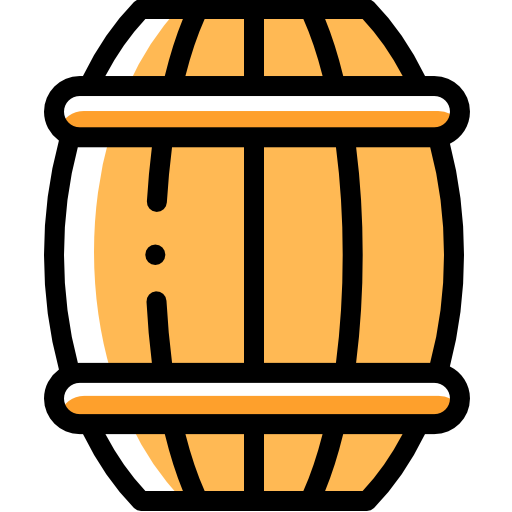 Barrel Detailed Rounded Color Omission icon