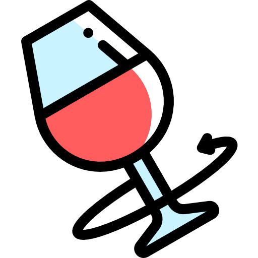 Wine tasting Detailed Rounded Color Omission icon