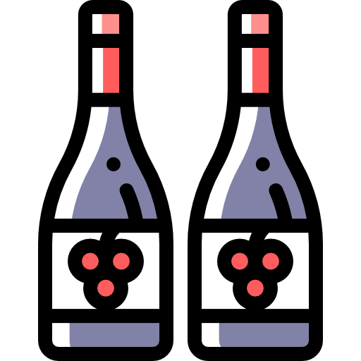 Wine Detailed Rounded Color Omission icon