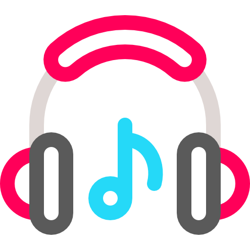 Music Basic Rounded Lineal Color icon