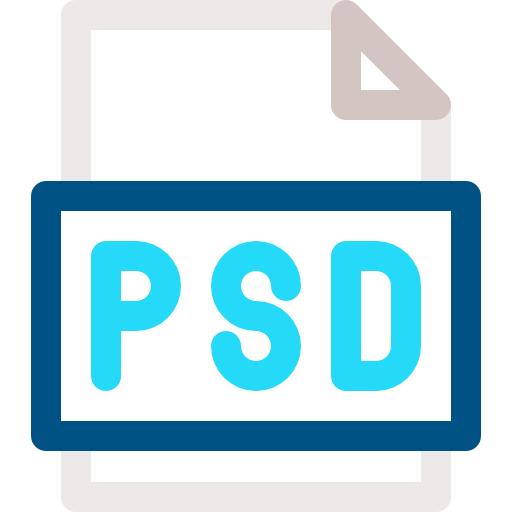 psd Basic Rounded Lineal Color icono