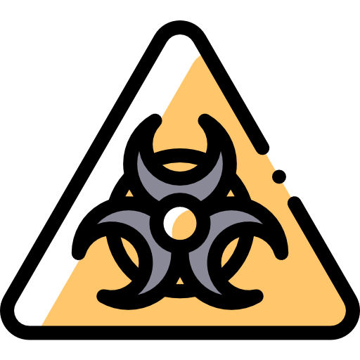 Biological hazard Detailed Rounded Color Omission icon