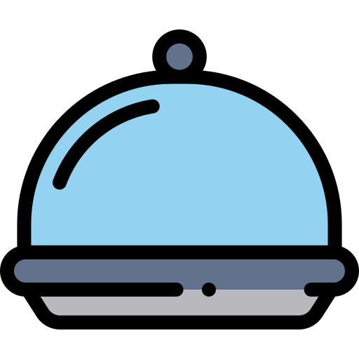 Dinner Detailed Rounded Lineal color icon
