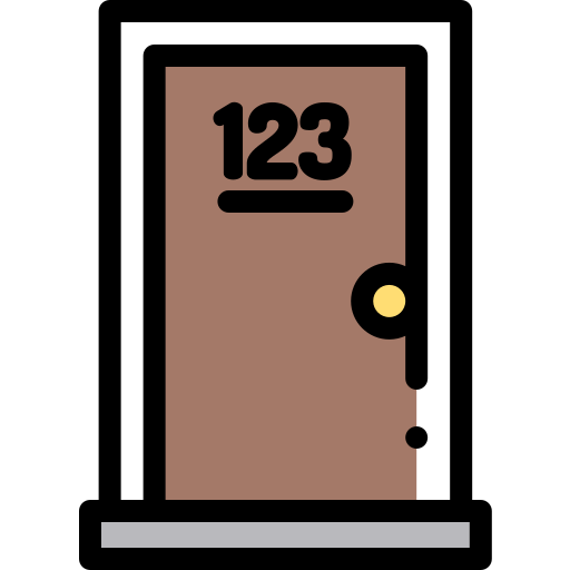 ドア Detailed Rounded Lineal color icon