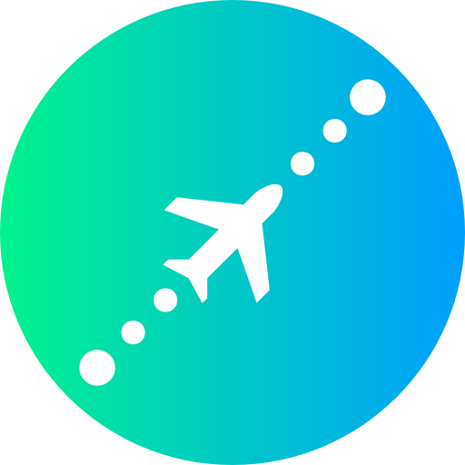 Flight Super Basic Straight Circular icon