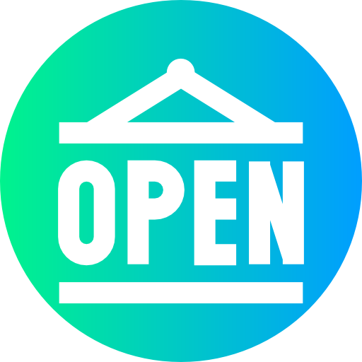 Open Super Basic Straight Circular icon