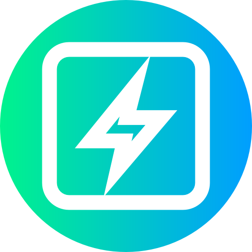 Electricity Super Basic Straight Circular icon