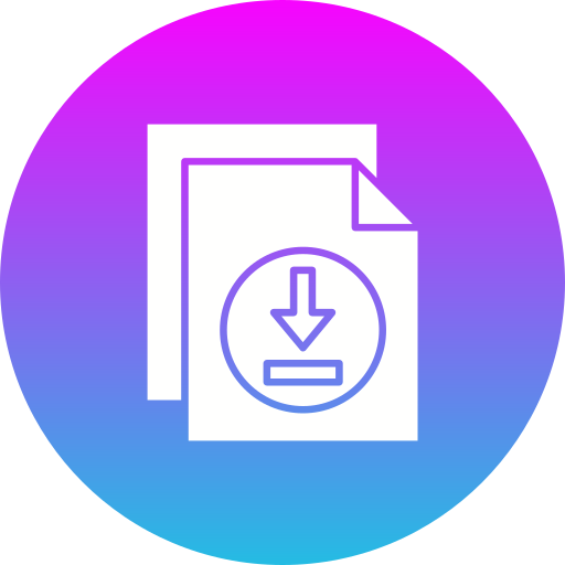 File download Generic gradient fill icon