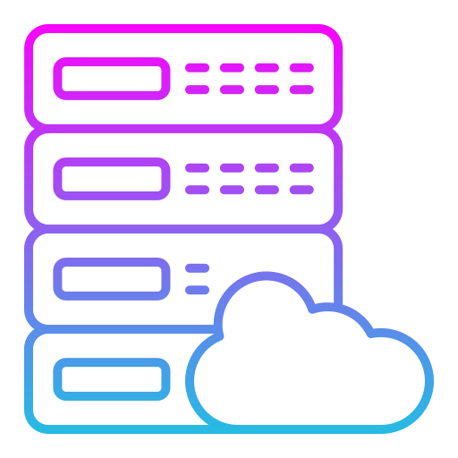 Cloud server Generic gradient outline icon