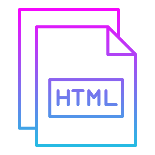 html Generic gradient outline icoon