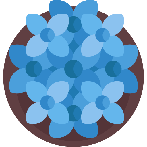 Hydrangea Detailed Flat Circular Flat icon