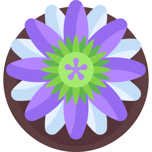 Passion flower Detailed Flat Circular Flat icon