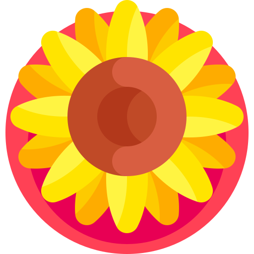 zonnebloem Detailed Flat Circular Flat icoon