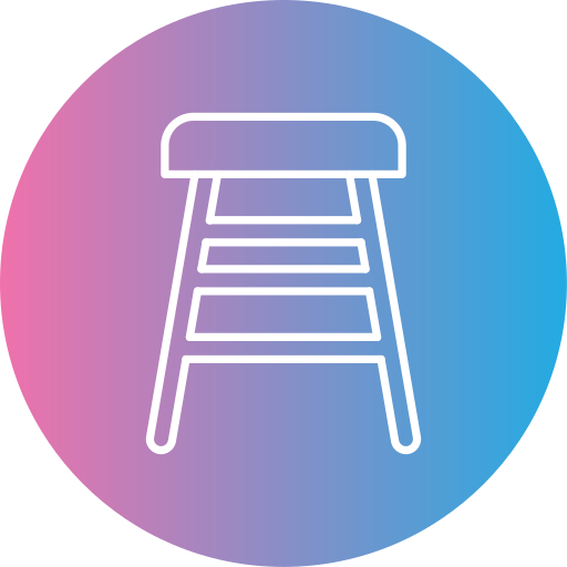 Bar stool Generic gradient fill icon