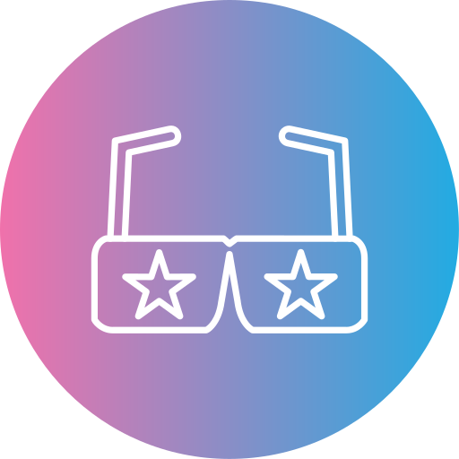 Party glasses Generic gradient fill icon
