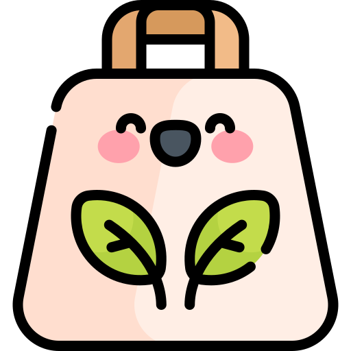 Eco bag Kawaii Lineal color icon