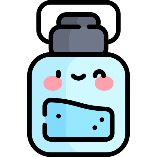 Многоразовая бутылка Kawaii Lineal color иконка