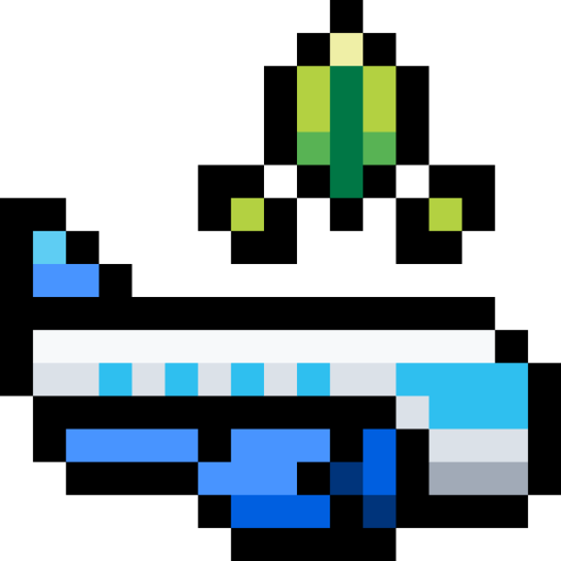 Sustainable travel Pixel Linear color icon