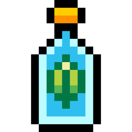 Бутылка с водой Pixel Linear color иконка
