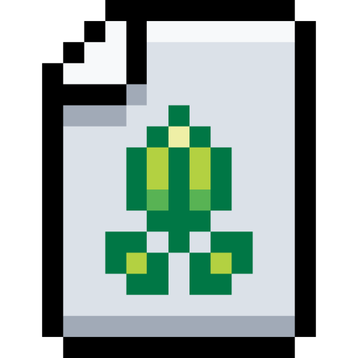 carta Pixel Linear color icona
