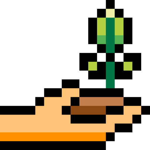 einen baum pflanzen Pixel Linear color icon