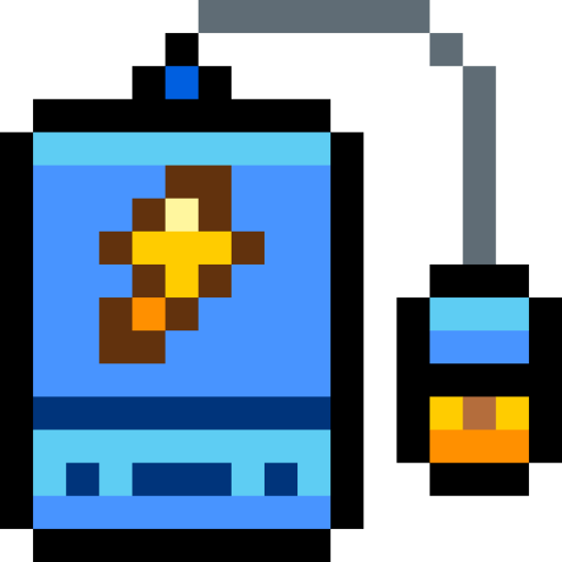 power bank Pixel Linear color ikona