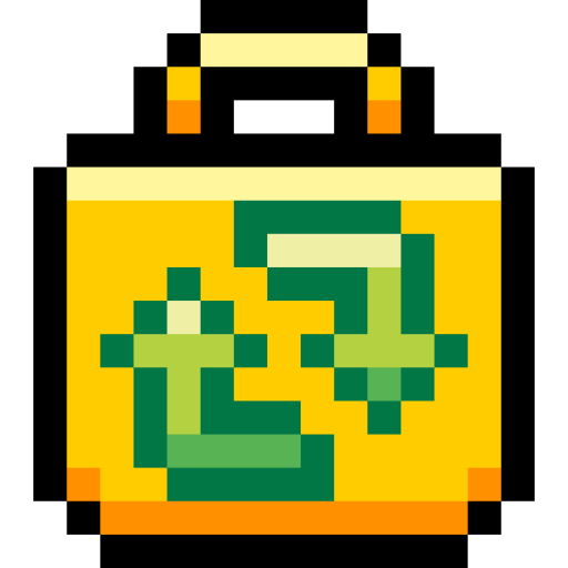 borsa Pixel Linear color icona