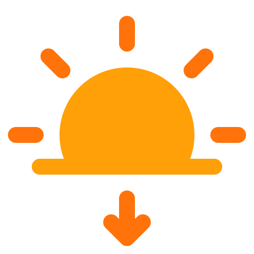 Sunset Generic color fill icon