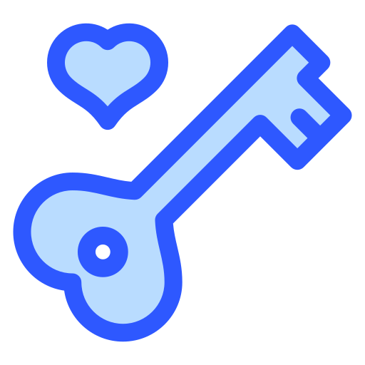 Key Generic color lineal-color icon