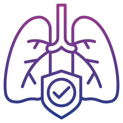 Дыхательная система Generic gradient outline иконка