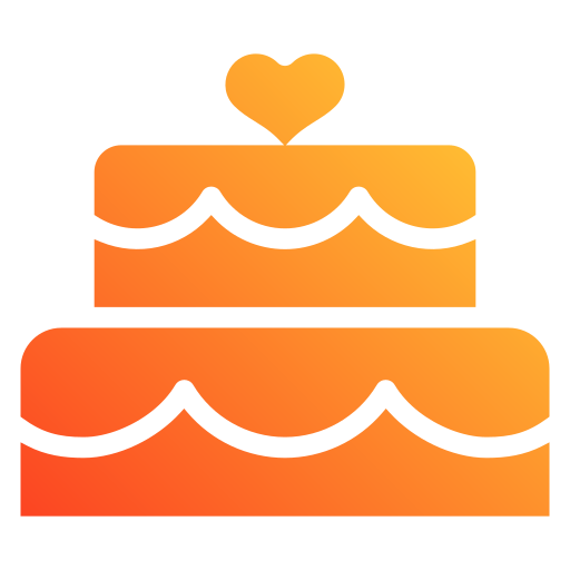 Свадебный пирог Generic gradient fill иконка