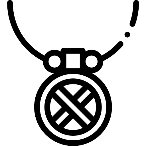 ネックレス Detailed Rounded Lineal icon