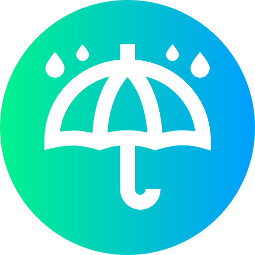 lluvia Super Basic Straight Circular icono