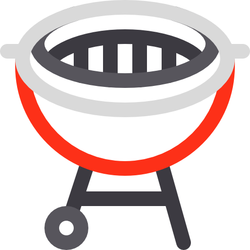 un barbecue Basic Rounded Lineal Color Icône