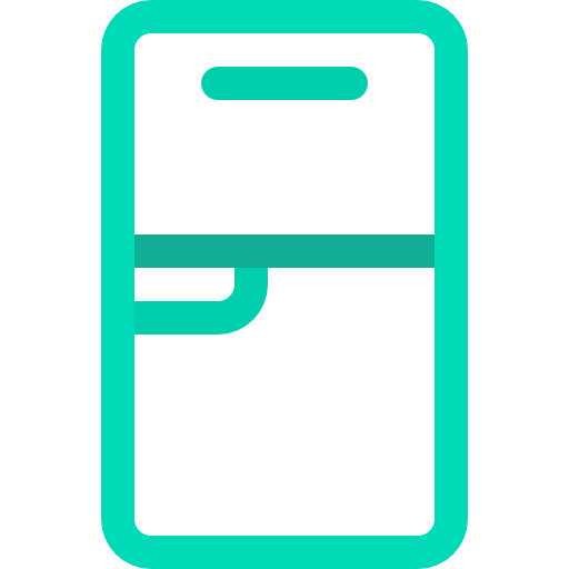 Fridge Basic Rounded Lineal Color icon