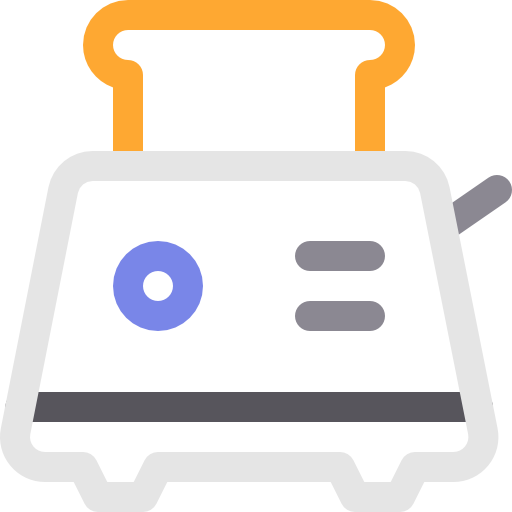 Toaster Basic Rounded Lineal Color icon