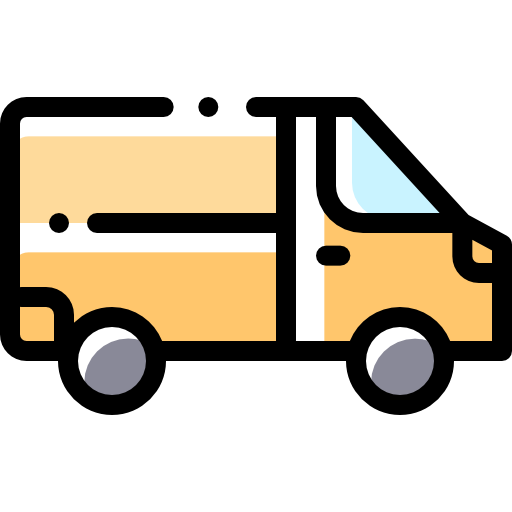 Van Detailed Rounded Color Omission icon