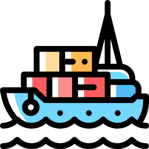 貨物船 Detailed Rounded Color Omission icon