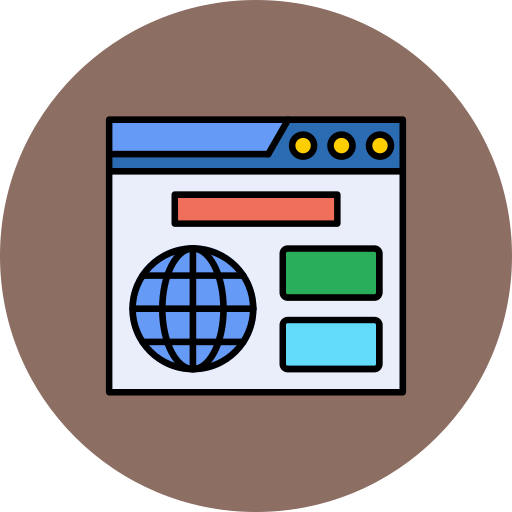 Browser Generic color lineal-color icon