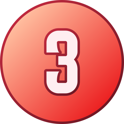 Number 3 Generic gradient lineal-color icon
