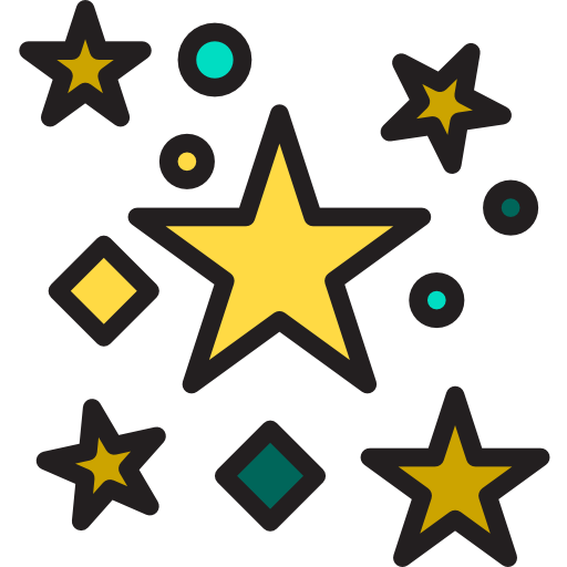 estrelas xnimrodx Lineal Color Ícone