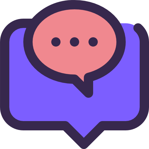 Speech bubble Justicon Lineal Color icon