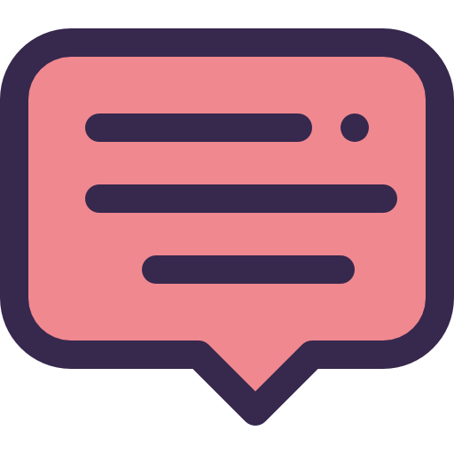 Speech bubble Justicon Lineal Color icon