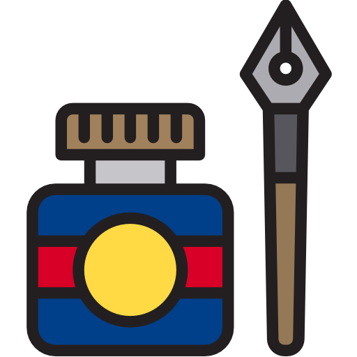 Ink bottle xnimrodx Lineal Color icon