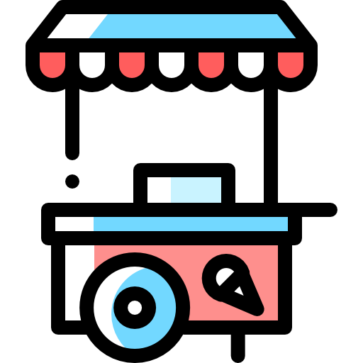 フードカート Detailed Rounded Color Omission icon