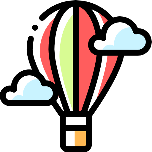 Воздушный шар Detailed Rounded Color Omission иконка